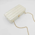 New luggage with acrylic personality, cute, simple, sweet, wedding banquet bag, one shoulder diagonal cross, fashionable woman