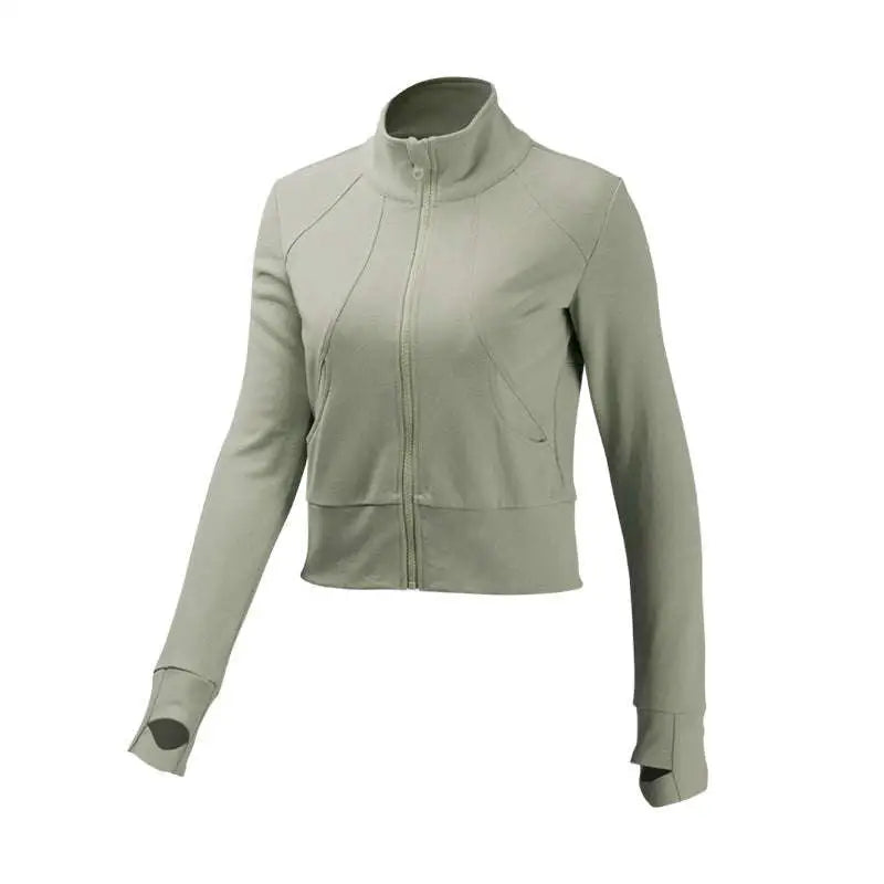 Olive Green Cropped Running Sport Coat