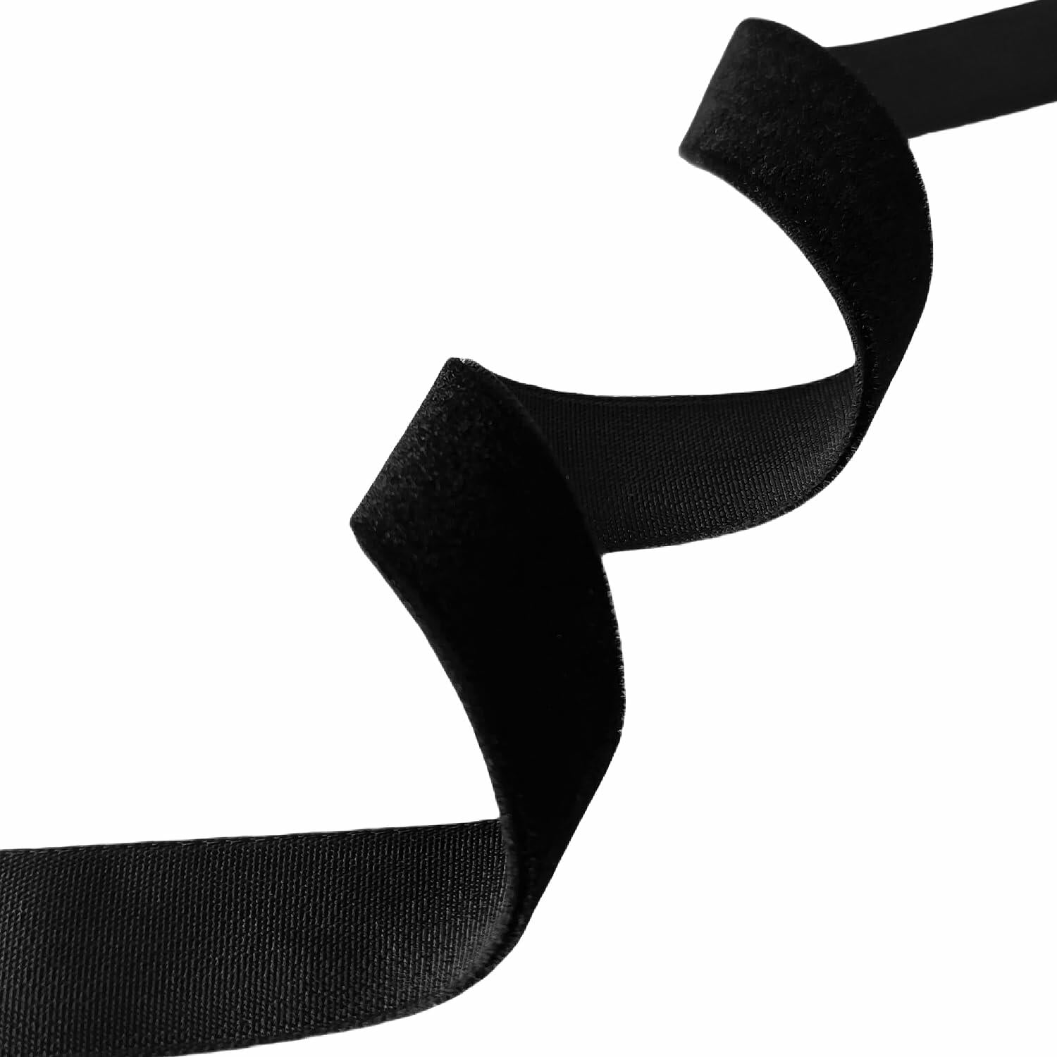 Abbaoww Black Velvet Ribbon 5/8 Inch Single Face 50 Yards Gift Wrapping
