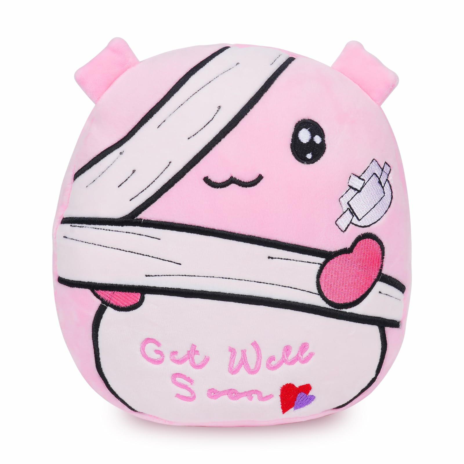 MOFUSAN Axolotl Plush Toy 12'' Soft Stuffed Animal Get Well Soon Gift