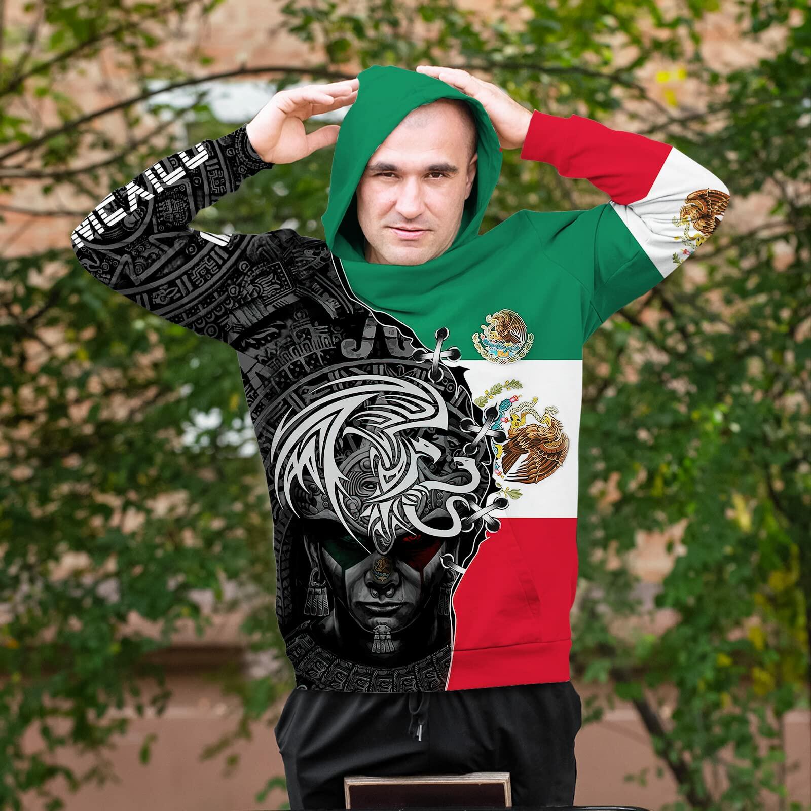 FAYBA Mexican Hoodies 3D Print Casual Pullover White 2XL New