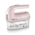 Pink Handheld Electric Whisk with Clear Base
