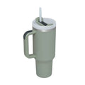 Pink Kiss Stainless Steel Handle Straw Insulated Tumbler
