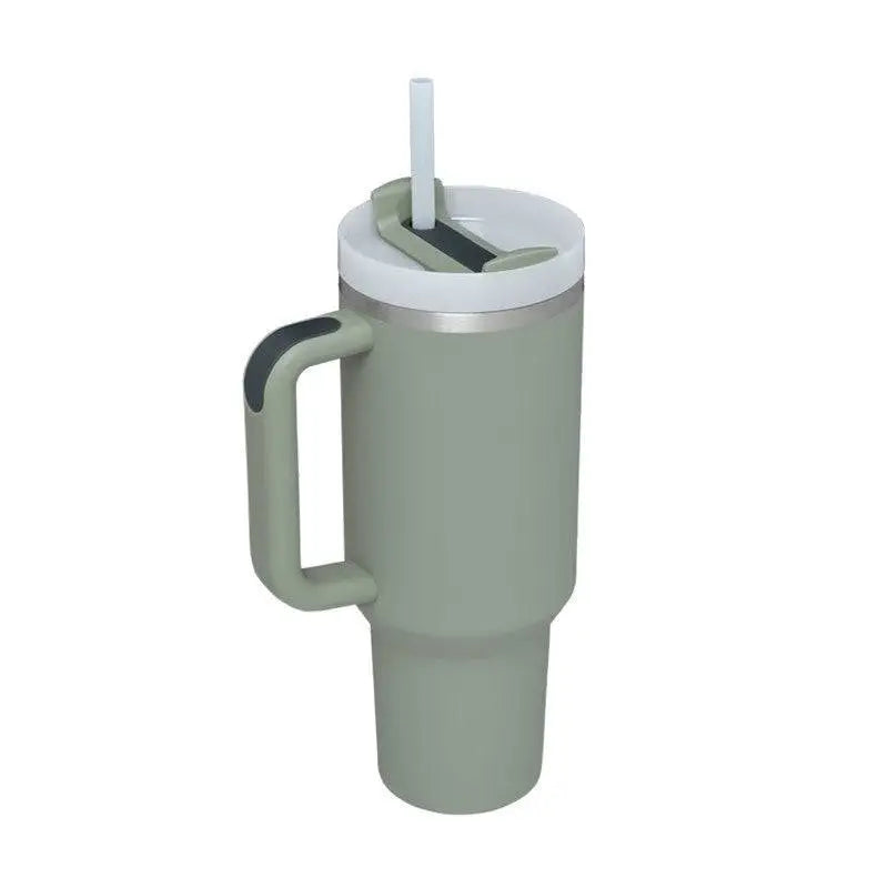 Pink Kiss Stainless Steel Handle Straw Insulated Tumbler
