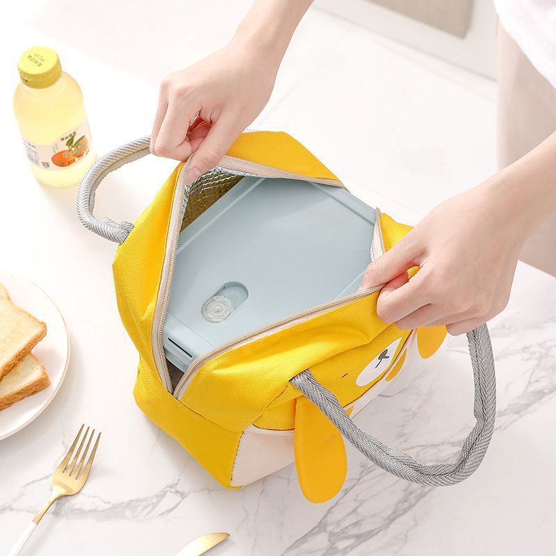 Portable Insulated Thermal Picnic Food Lunch Bag Box Cartoon Tote Food Fresh Cooler Bags Pouch