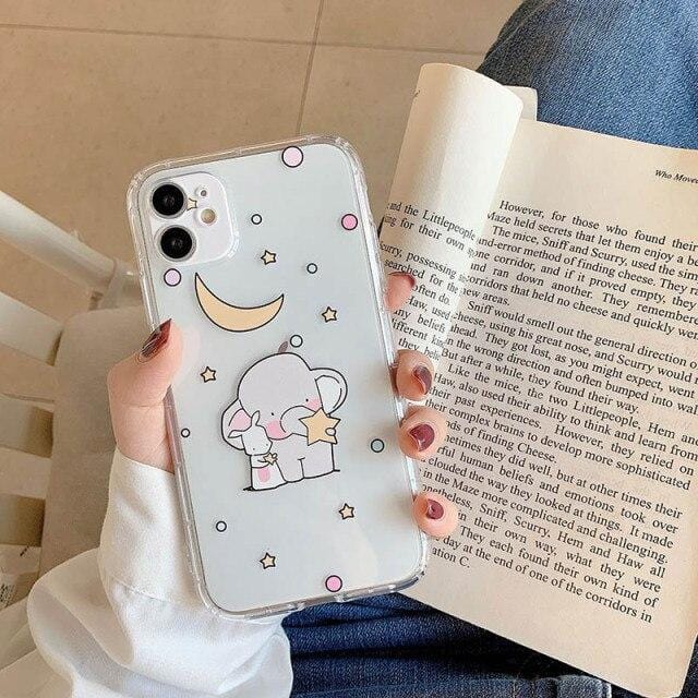 Cartoon Elephant Shockproof iPhone Case