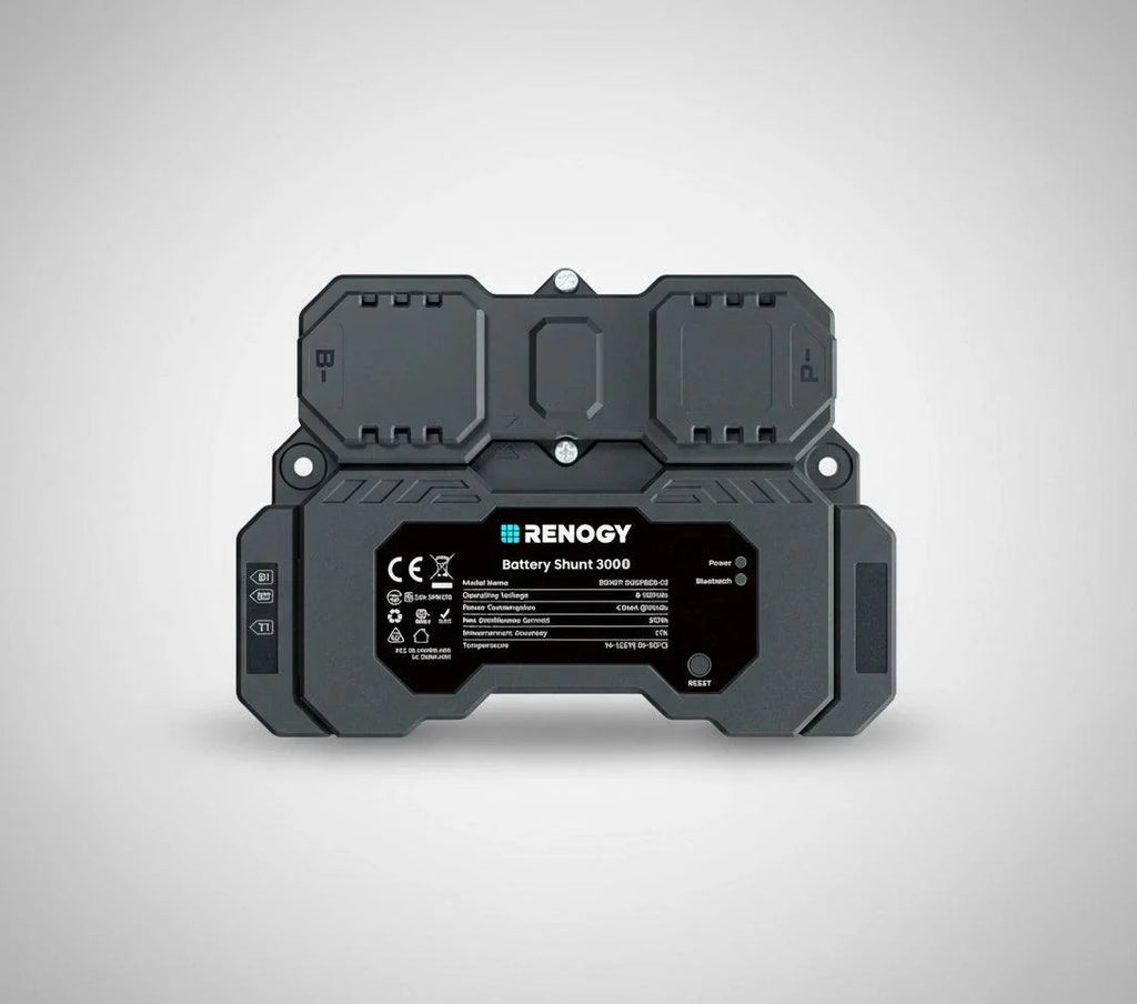 Renogy Battery Shunt 300 Smart Battery Monitor for SOC, Voltage & Current Tracking