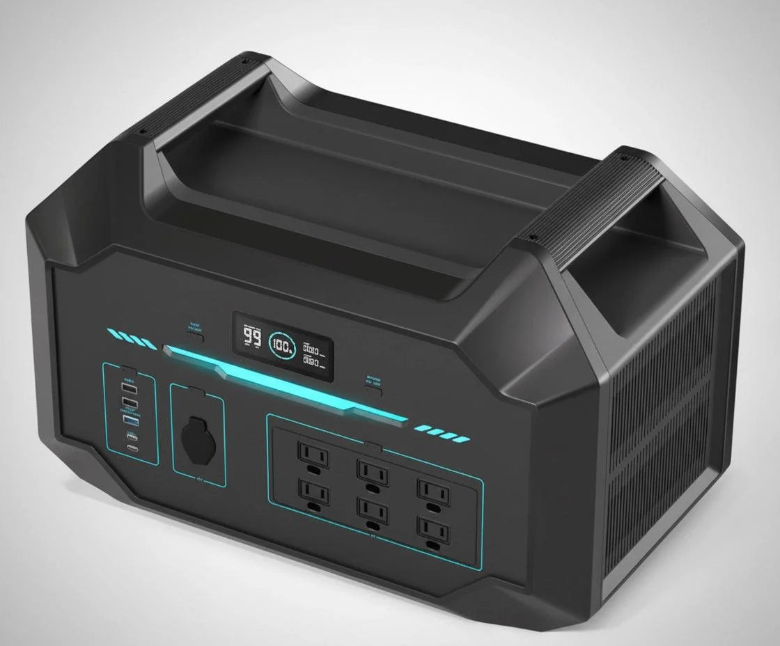 1000Wh Portable Power Station With LiFePO4 Battery, 1-Hour Fast Recharge & Smart App Monitoring