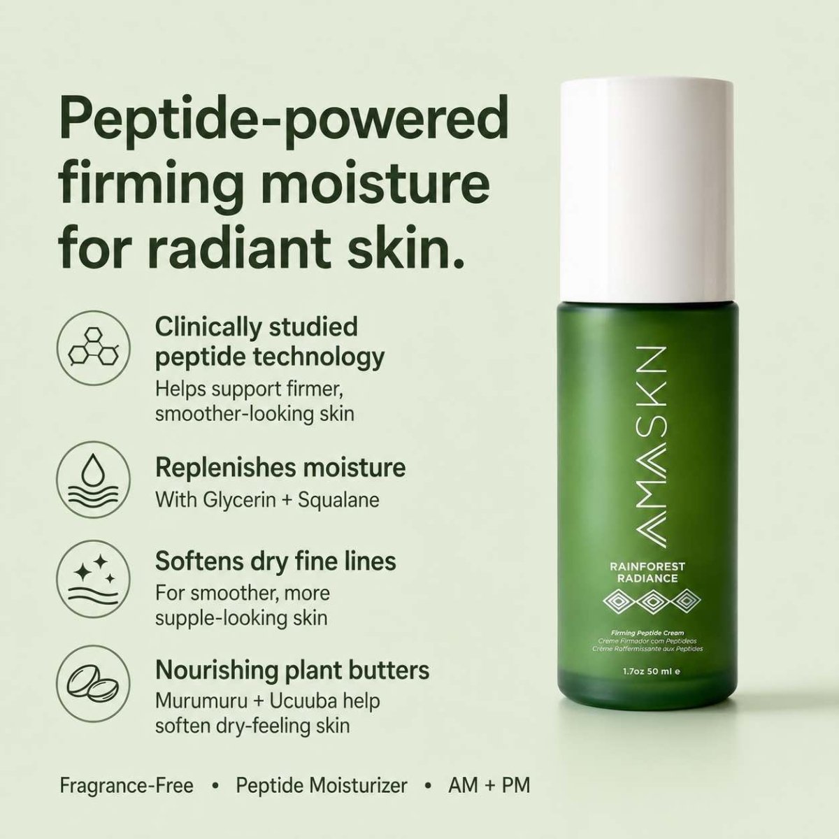 Rainforest Radiance Firming Peptide Face Cream