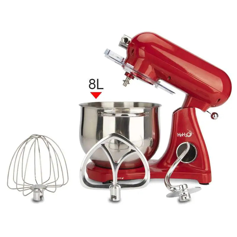 Red Fully Automatic Home Cook Machine Stand Mixer