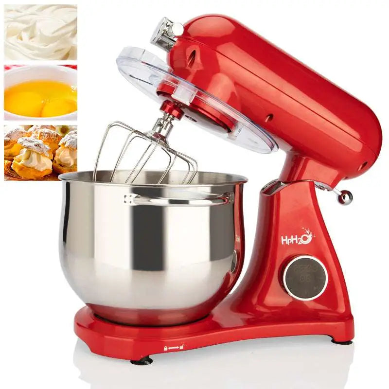 Red Fully Automatic Home Cook Machine Stand Mixer