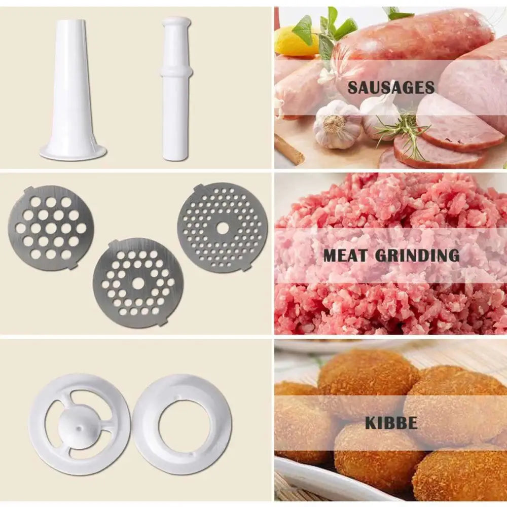 Red Multifunctional Meat Grinder Stainless Steel