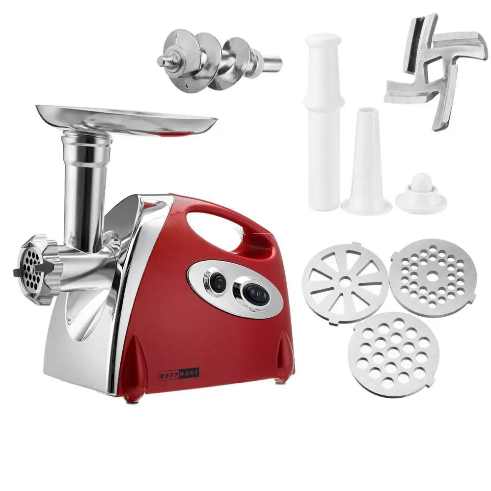 Red Multifunctional Meat Grinder Stainless Steel