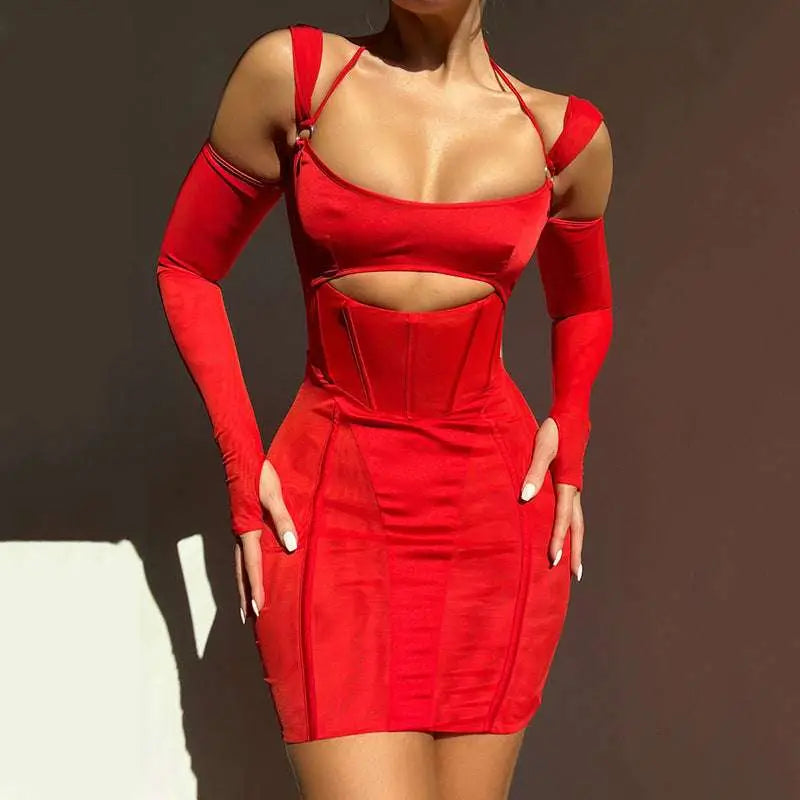 Sling Tight Mesh Two-Piece Set