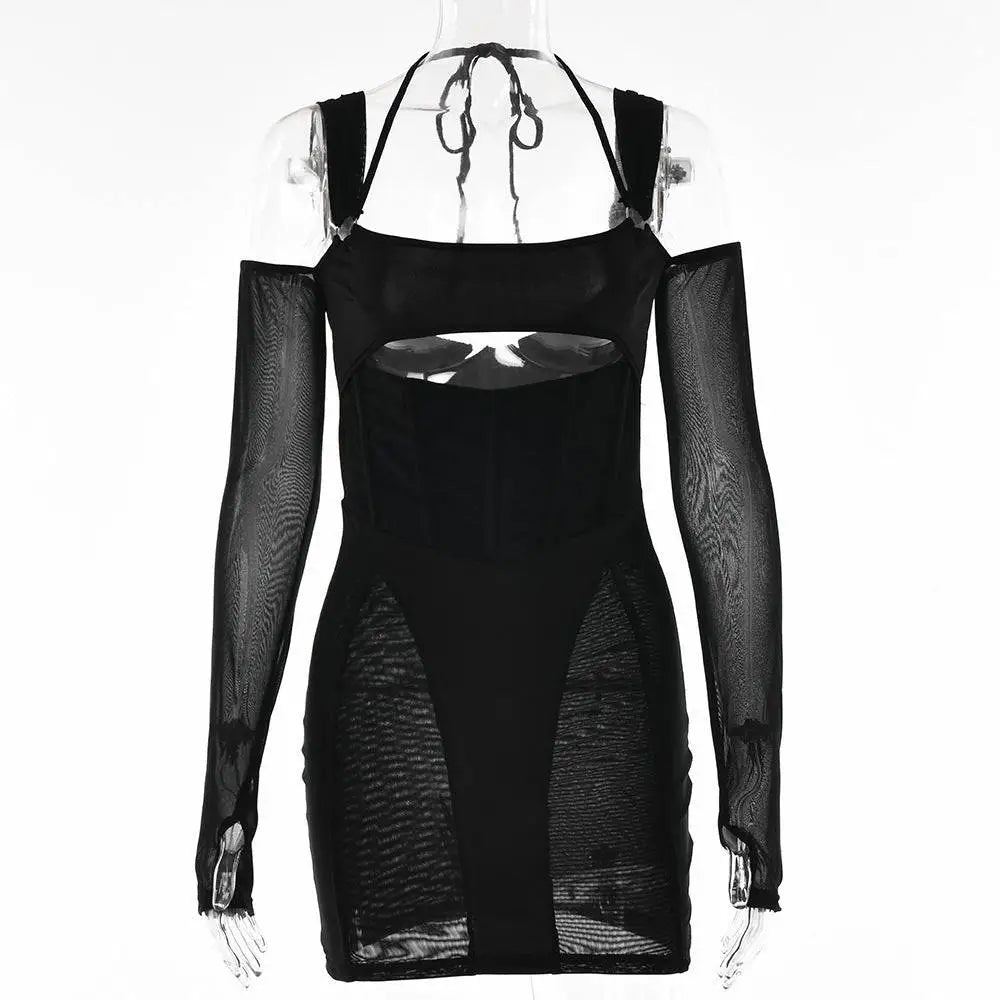 Sling Tight Mesh Two-Piece Set