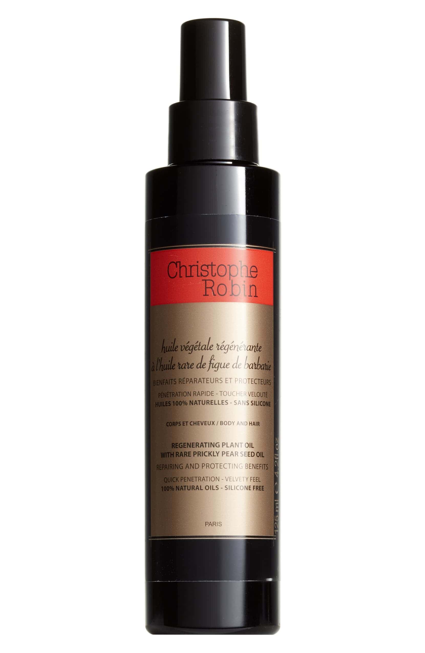 CHRISTOPHE ROBIN Regenerating plant oil with rare prickly pear seed oil