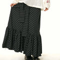 Retro Ruffled Plaid Fishtail Skirt