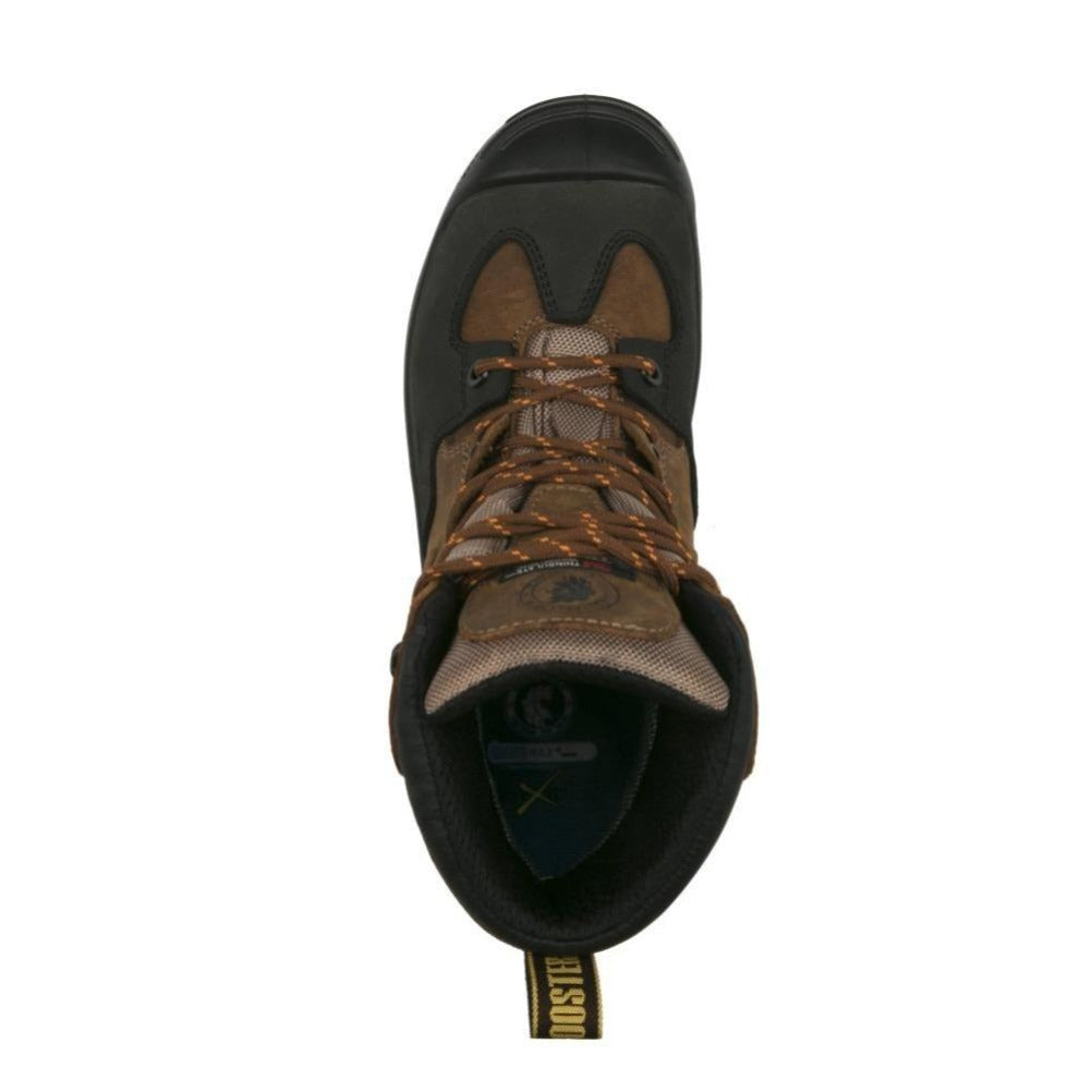 ROCKROOSTER Woodland Brown 6 inch Waterproof Safety Toe Leather Work Boots AK669