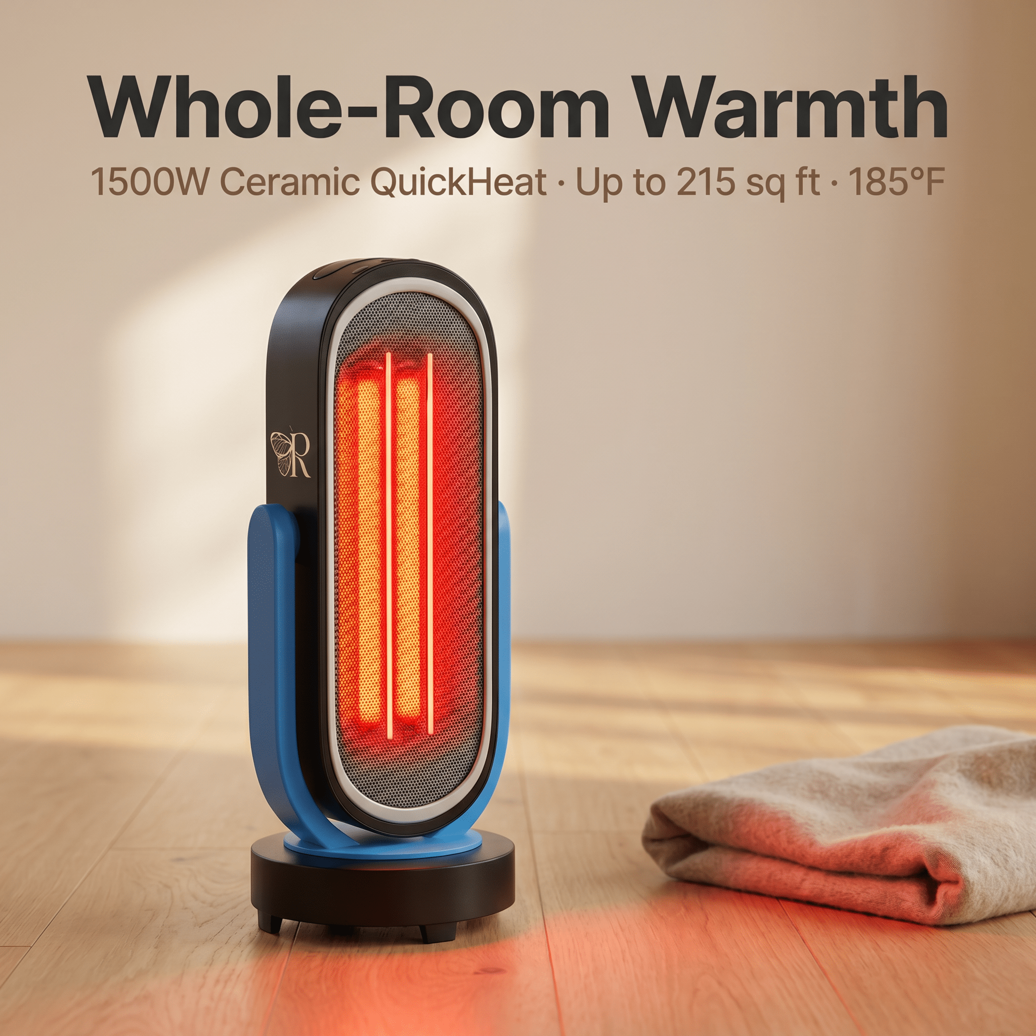 Sauna Heater – 1500W Ceramic Carbon QuickHeat® with Remote