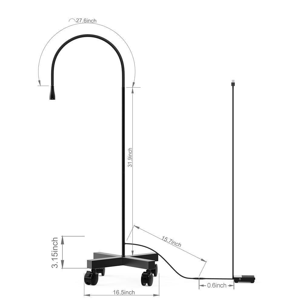 Shape Tactics 10W Adjustable UV LED Gooseneck Lamp
