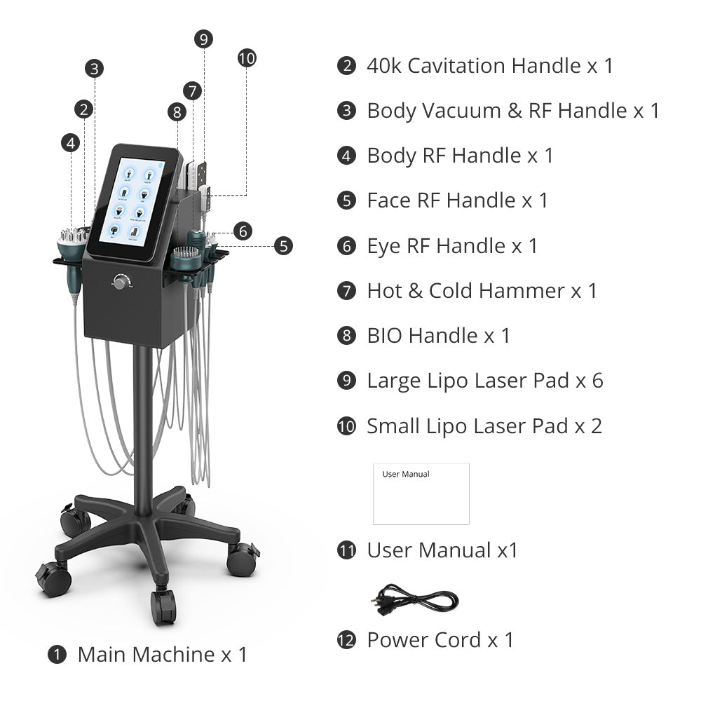 Shape Tactics Advanced 9-in-1 Ultrasonic Face & Body Contouring System