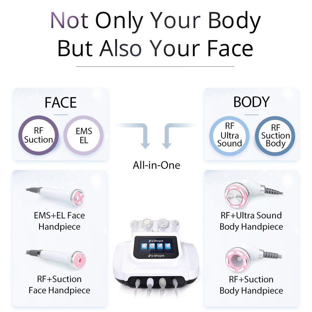 Shape Tactics S-Shape Cavitation RF Electroporation Vacuum System