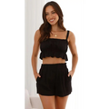 Sleeveless Suspender Shorts Two-piece Set Pack of 5