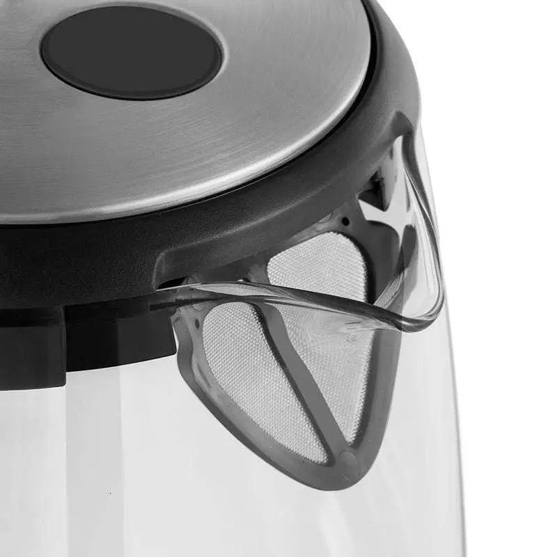Small Glass Electric Kettle with Red LED Light