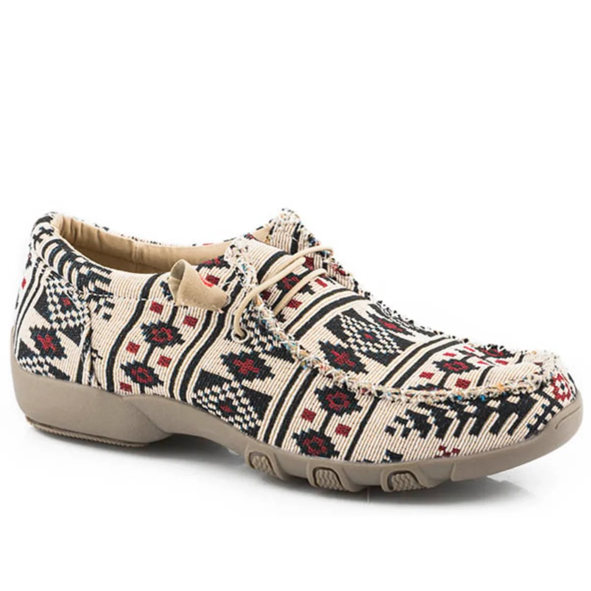 Roper Chillin Aztec (Tan) - Women's Chukka Moccasin