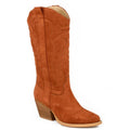 Roper Tillie (Rust) - Women's Suede Cowgirl Boot