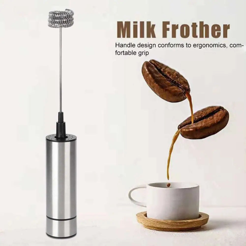 Stainless Steel Milk Frother and Coffee Stirrer