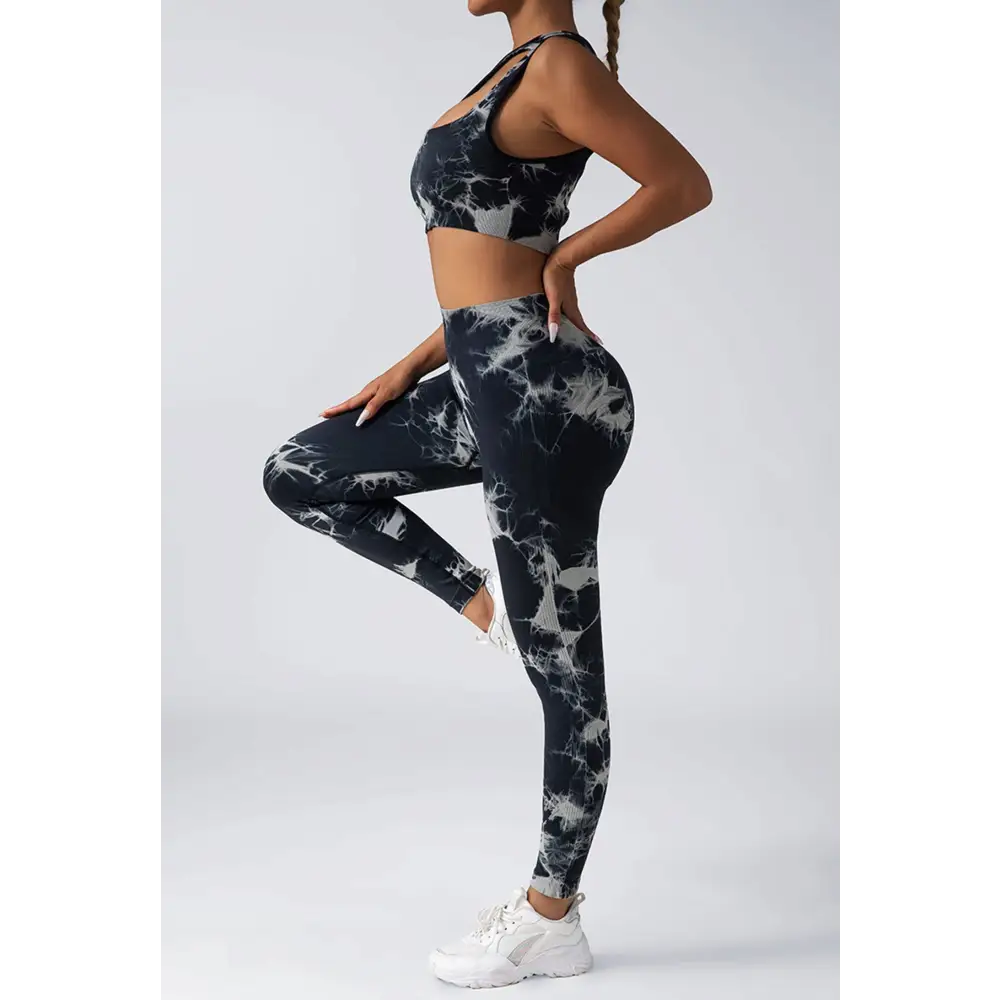 Tie Dye Women’s Scrunch Butt Yoga Set