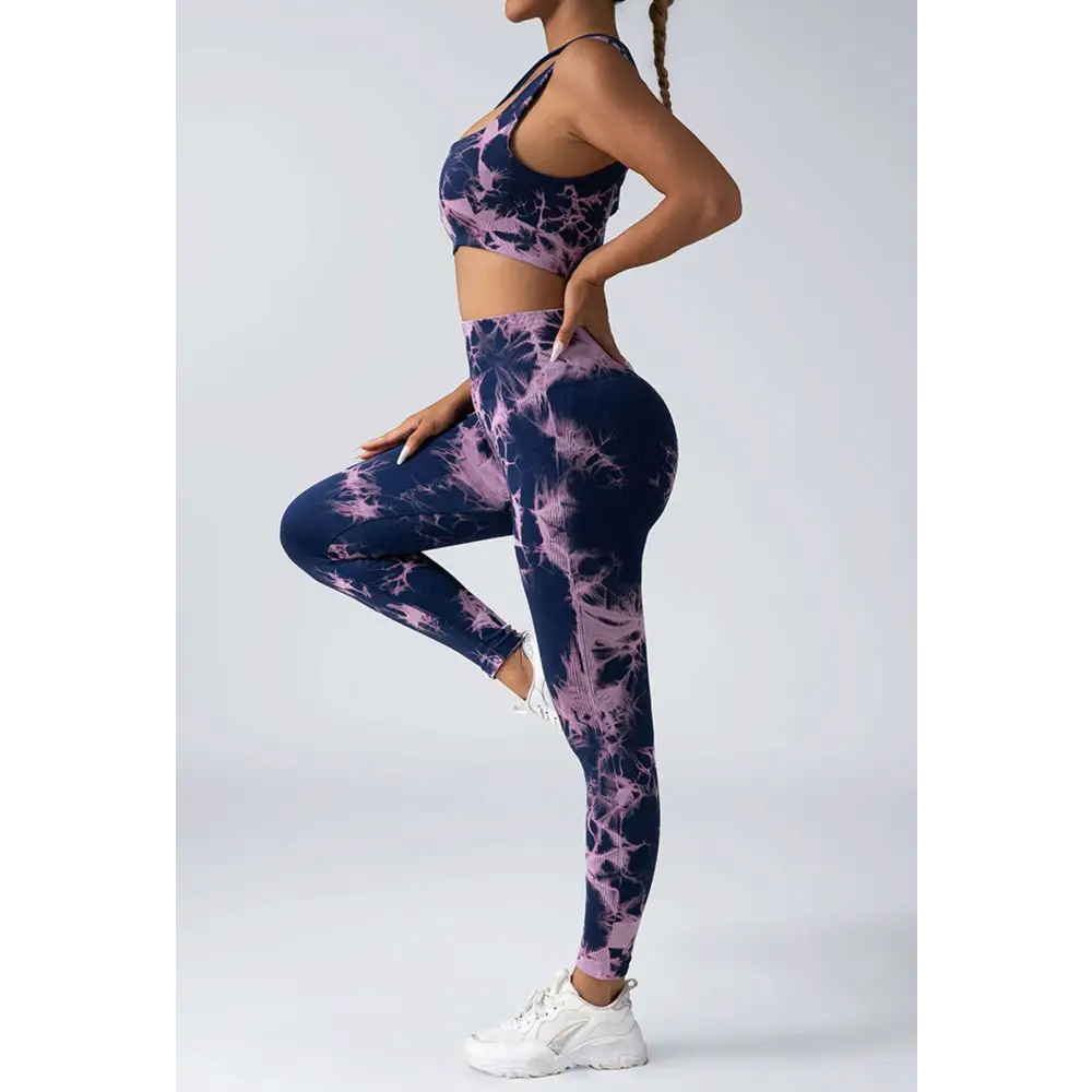 Tie Dye Women’s Scrunch Butt Yoga Set