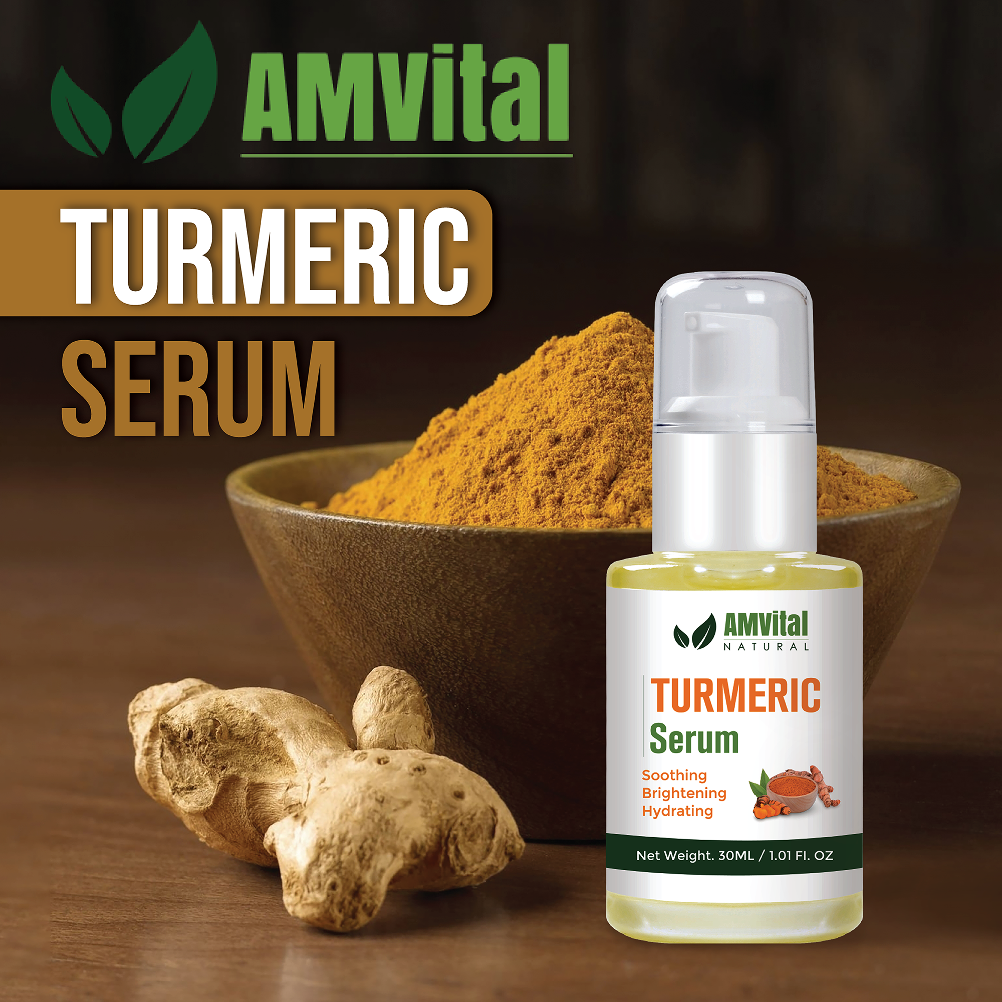 AMVital Turmeric Glow Duo (Soap + Serum)