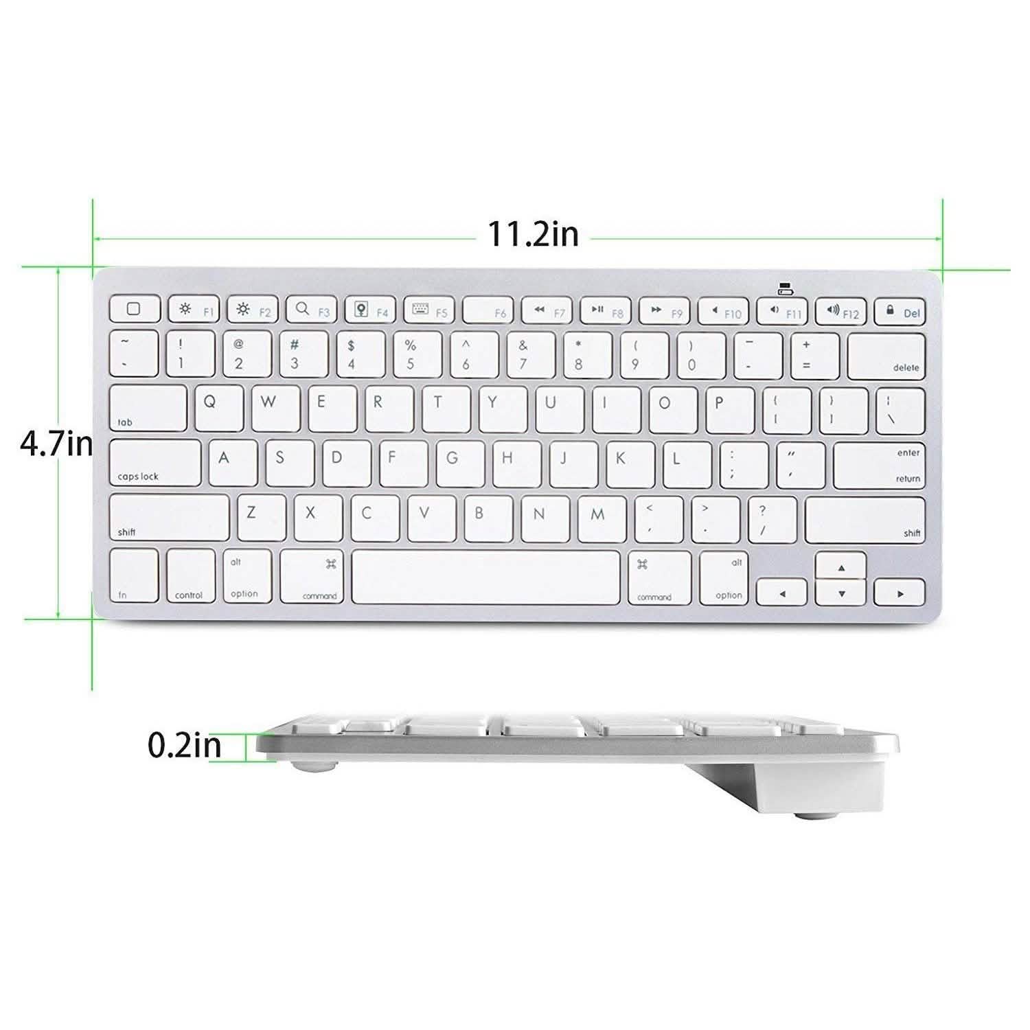 Ultra-Slim Bluetooth Keyboard - Assorted Colors