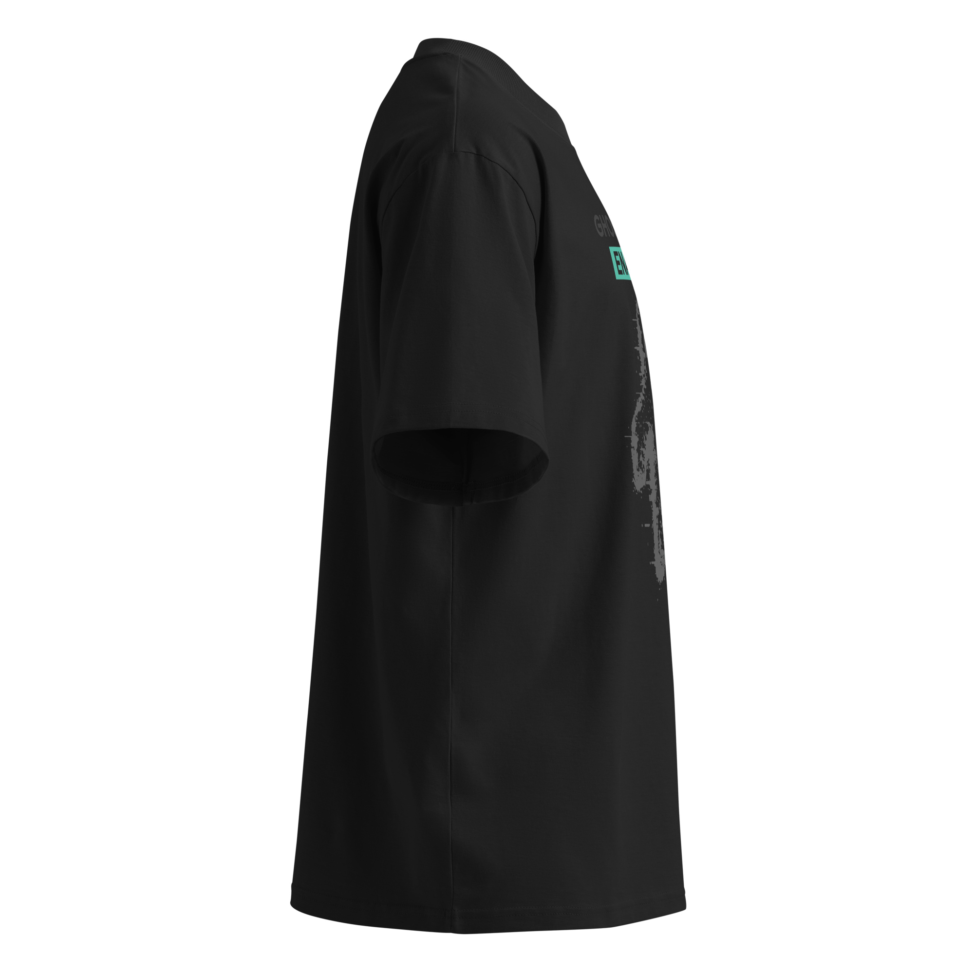 Ghost Mode: Enabled – Oversized Organic High-Neck T-Shirt
