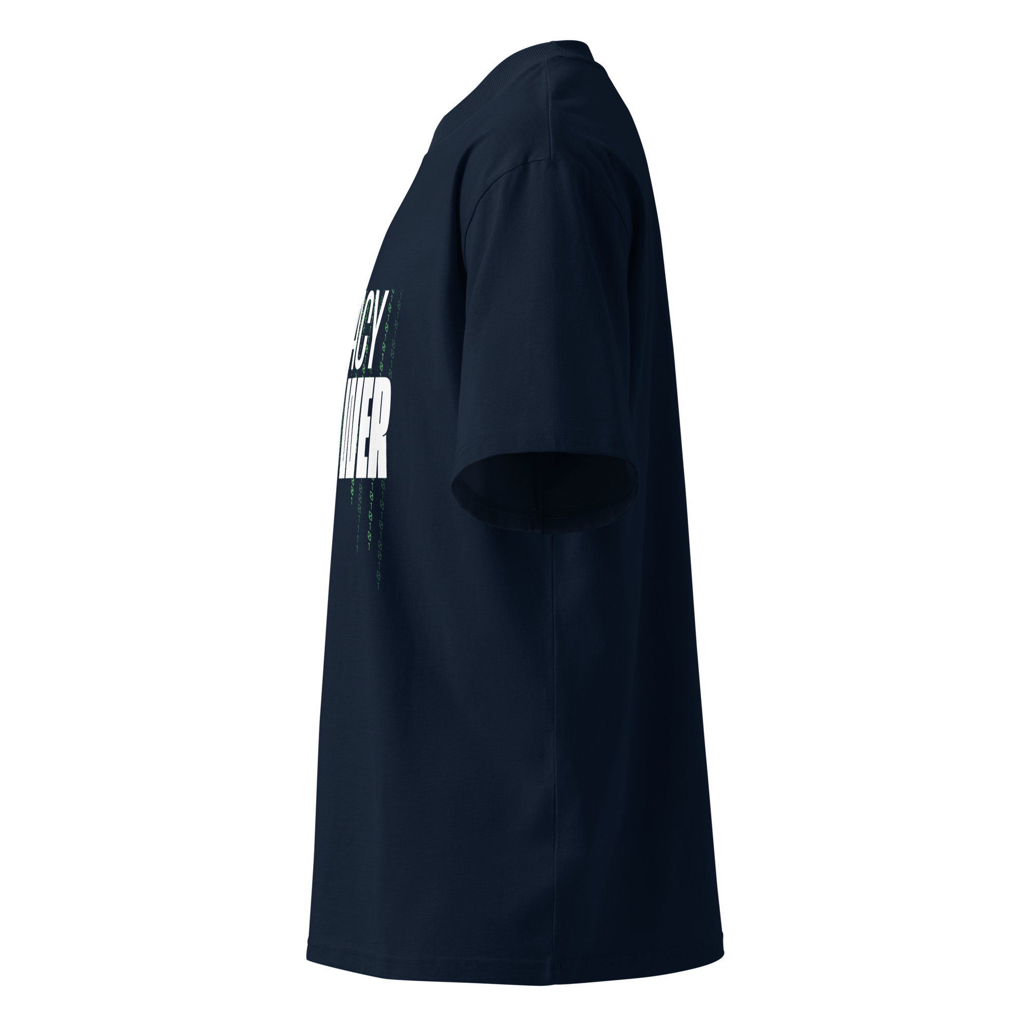 Privacy Is Power – Oversized Organic High-Neck T-Shirt