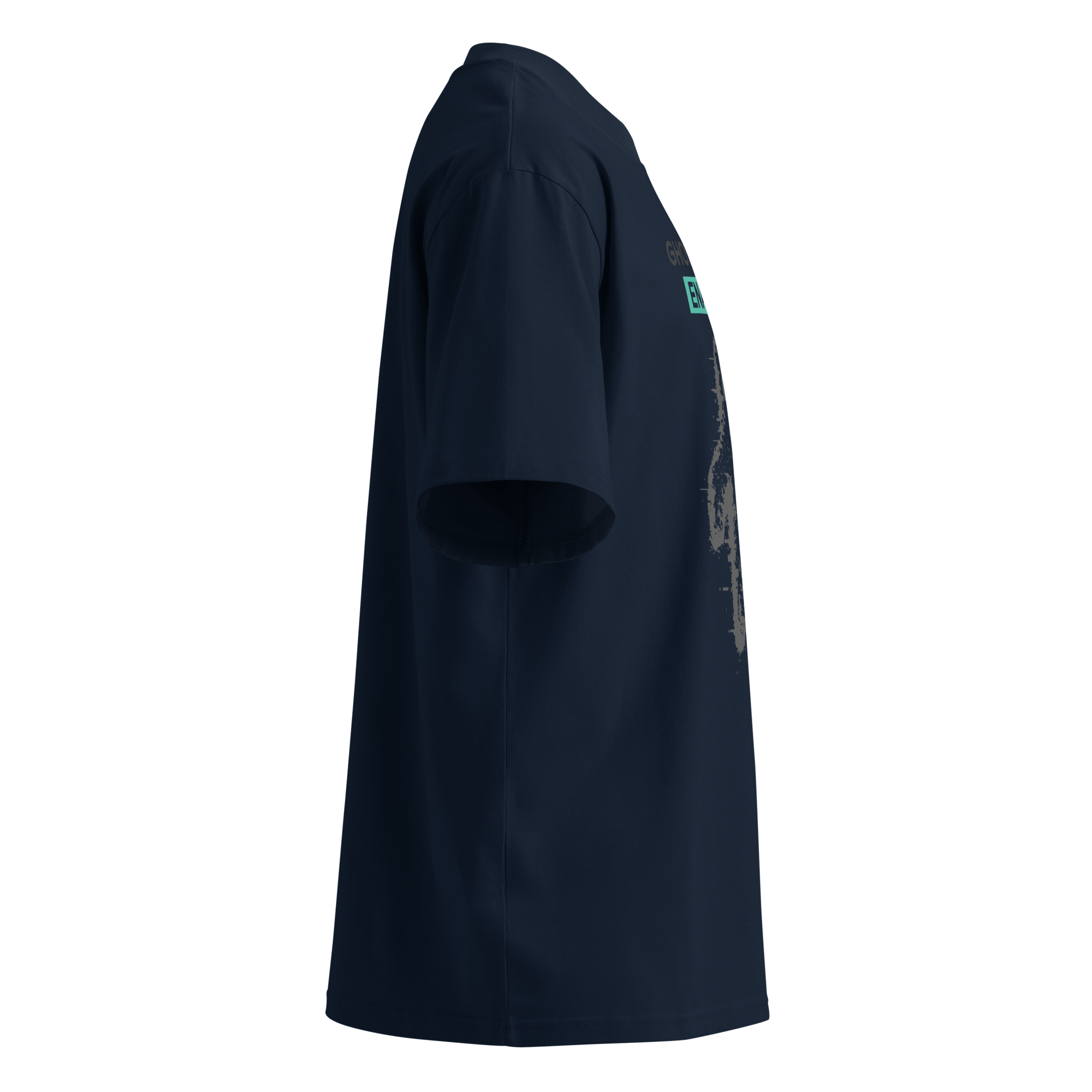 Ghost Mode: Enabled – Oversized Organic High-Neck T-Shirt