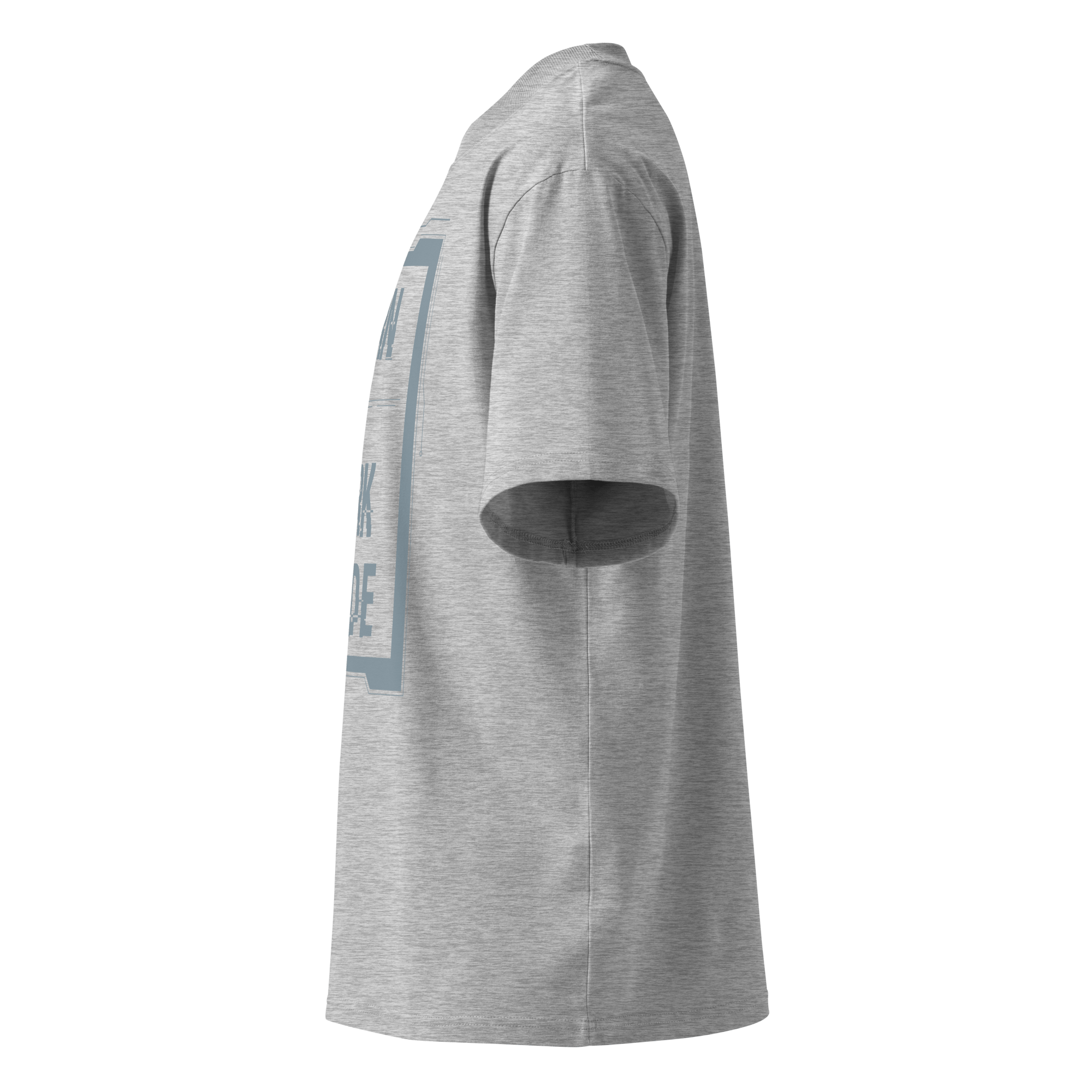 Born in Dark Mode – Oversized Organic High-Neck T-Shirt