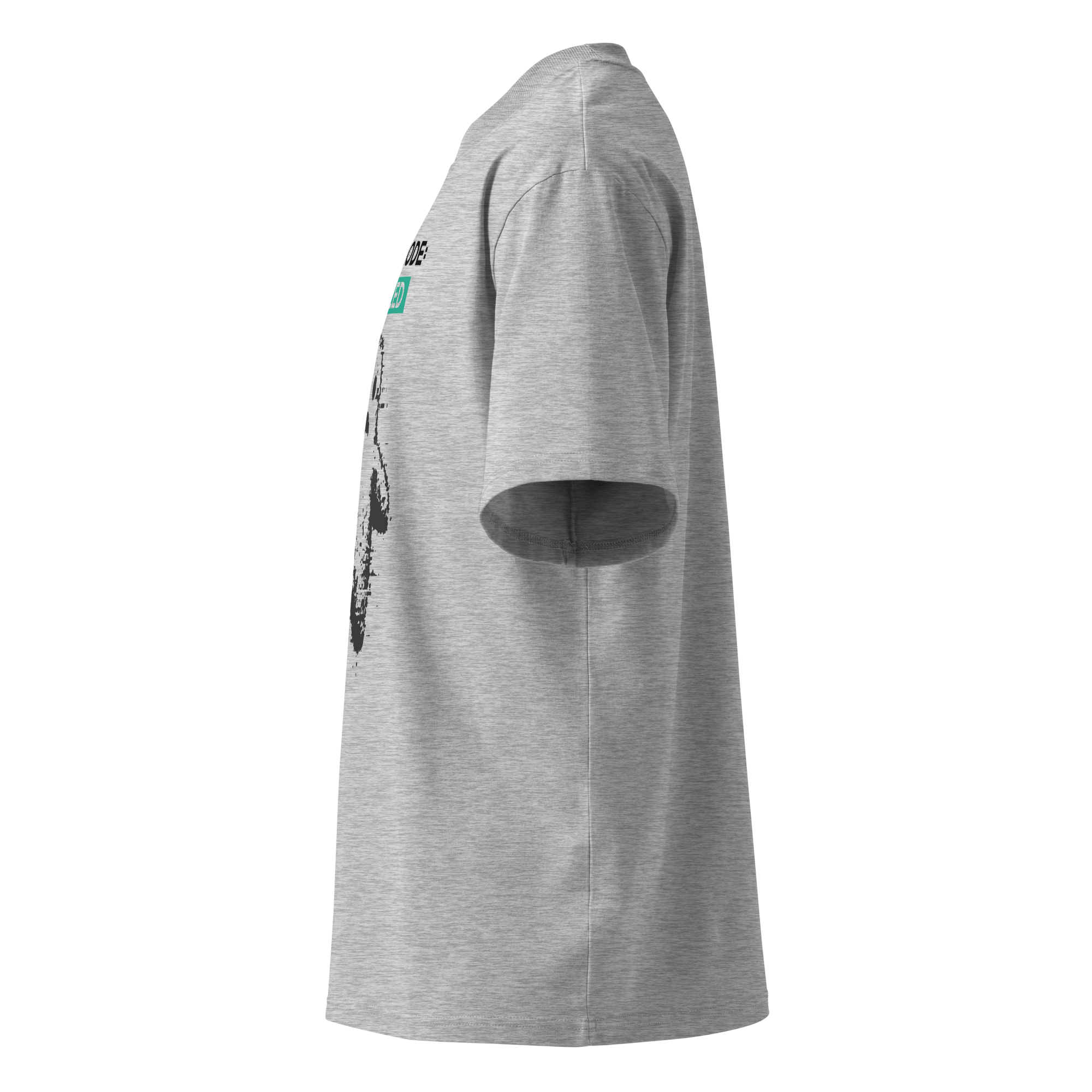 Ghost Mode: Enabled – Oversized Organic High-Neck T-Shirt