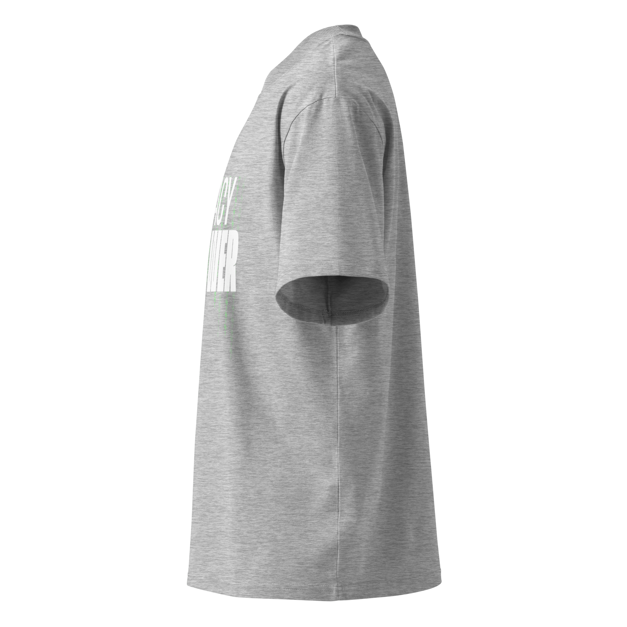 Privacy Is Power – Oversized Organic High-Neck T-Shirt