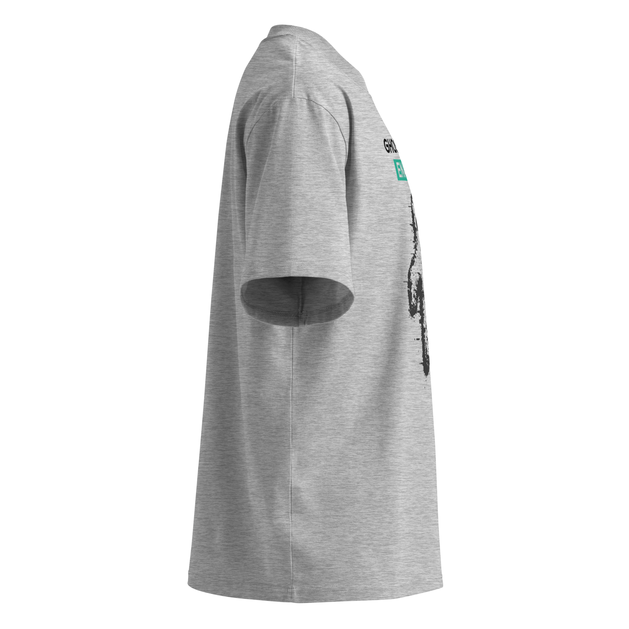 Ghost Mode: Enabled – Oversized Organic High-Neck T-Shirt