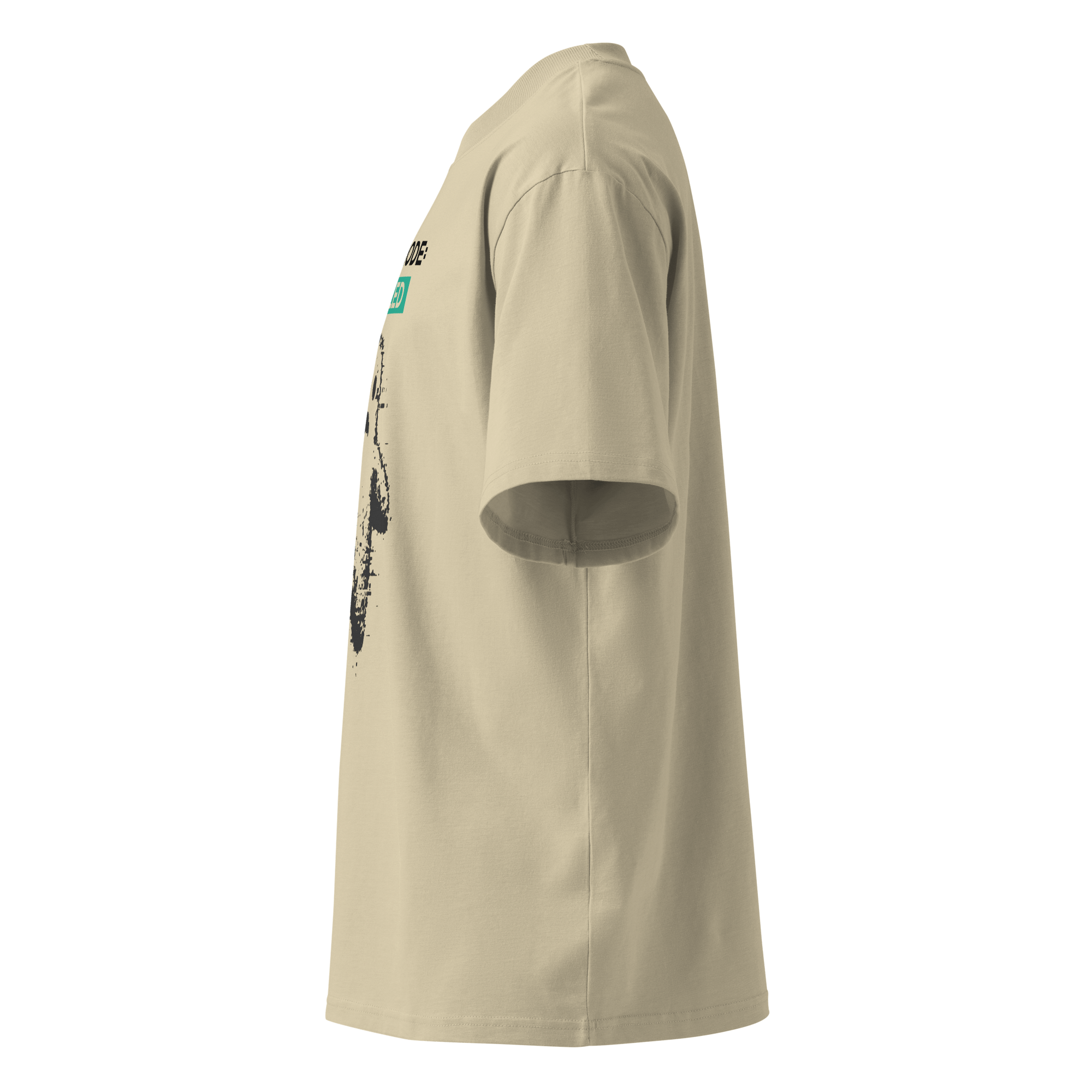 Ghost Mode: Enabled – Oversized Organic High-Neck T-Shirt