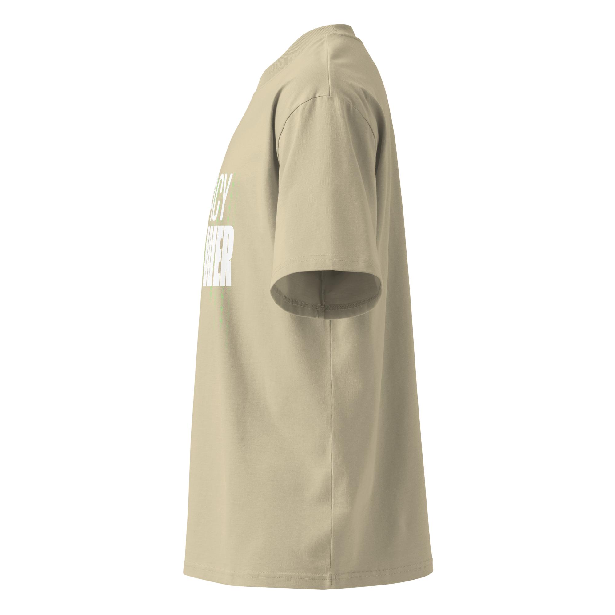Privacy Is Power – Oversized Organic High-Neck T-Shirt