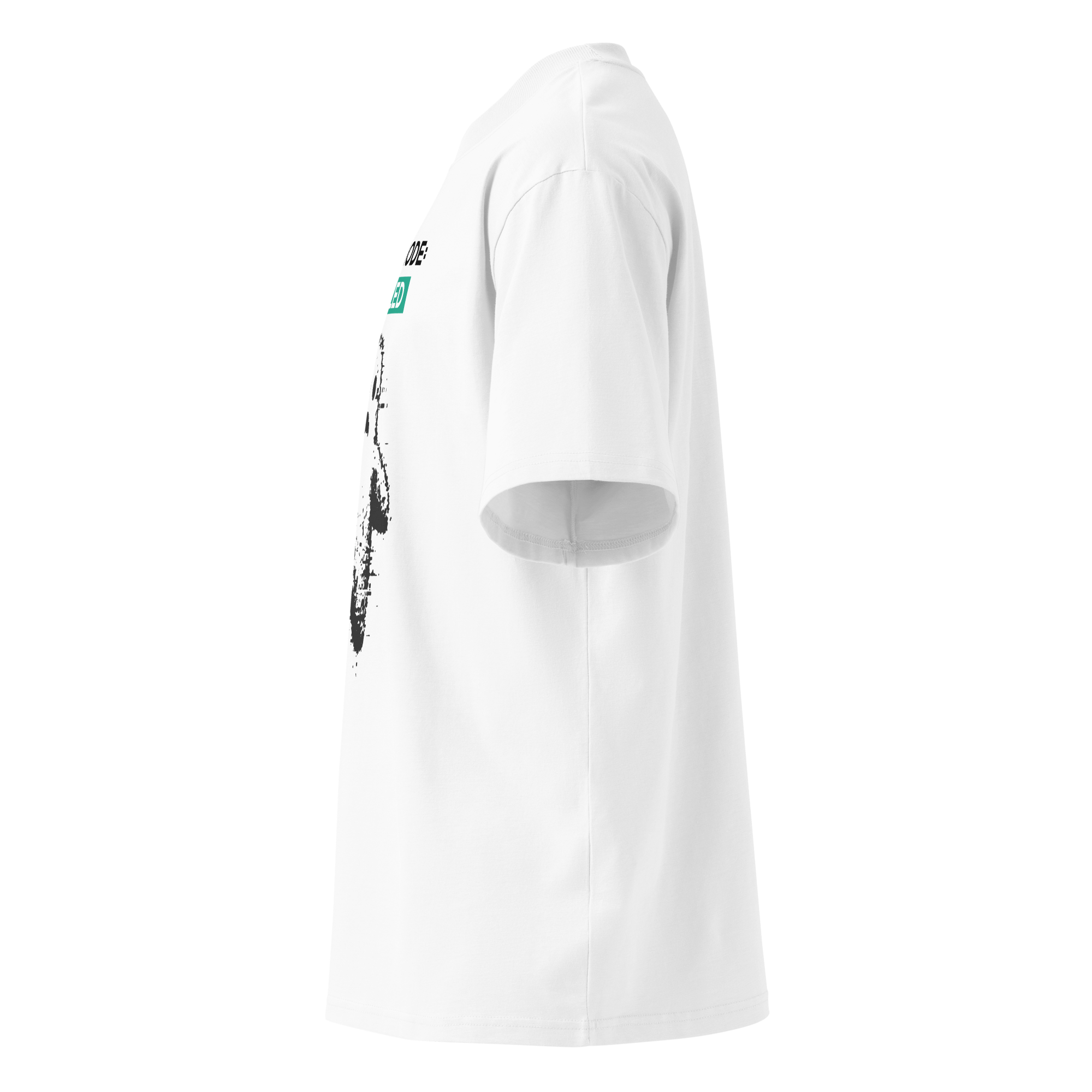 Ghost Mode: Enabled – Oversized Organic High-Neck T-Shirt