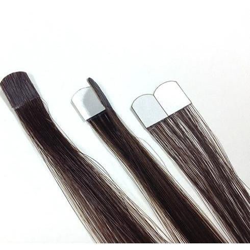 VIP M-Tip System Tape Hair Extensions 100 Strands Wavy 18"