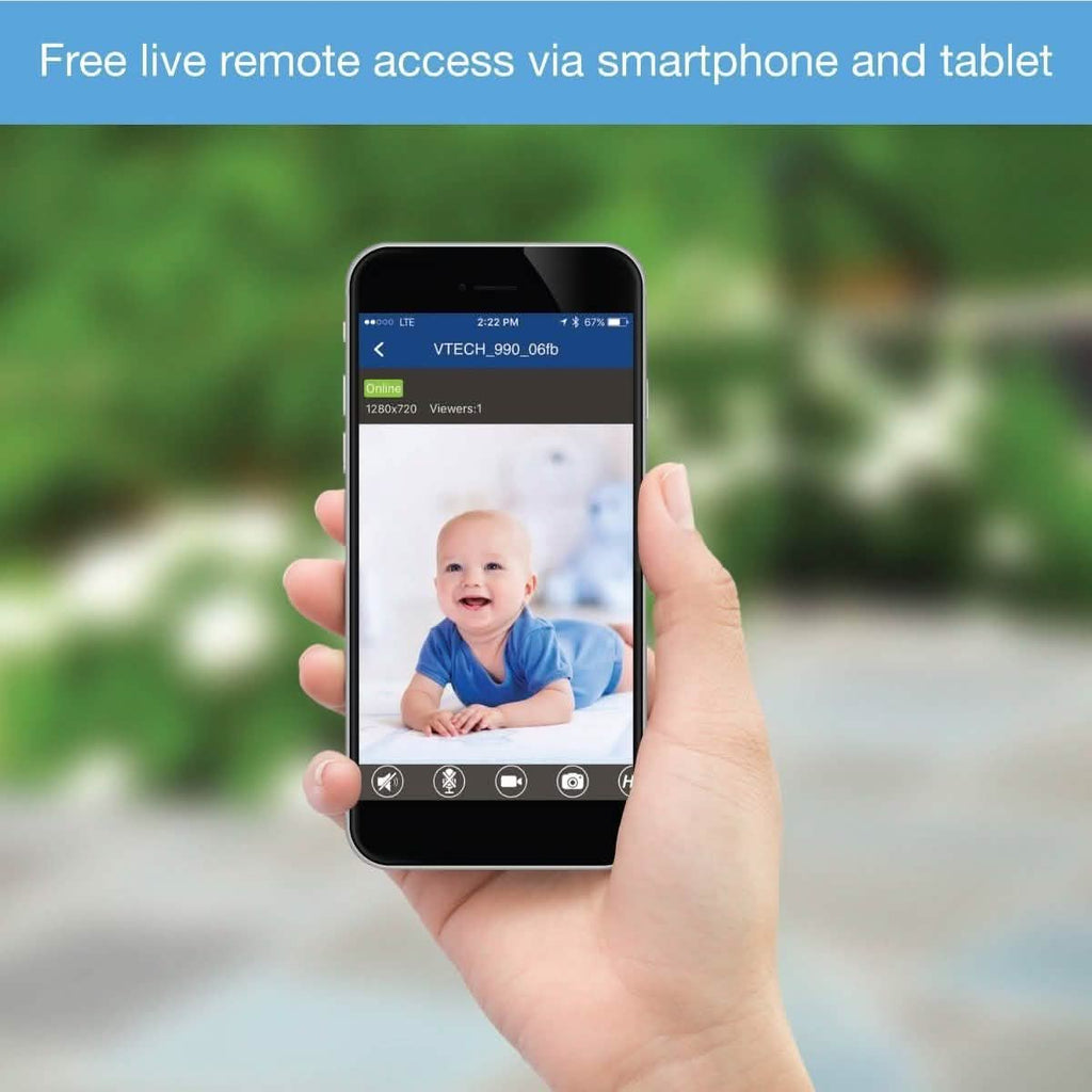 VTech VM981 Safe And Sound Expandable HD Video Baby Monitor