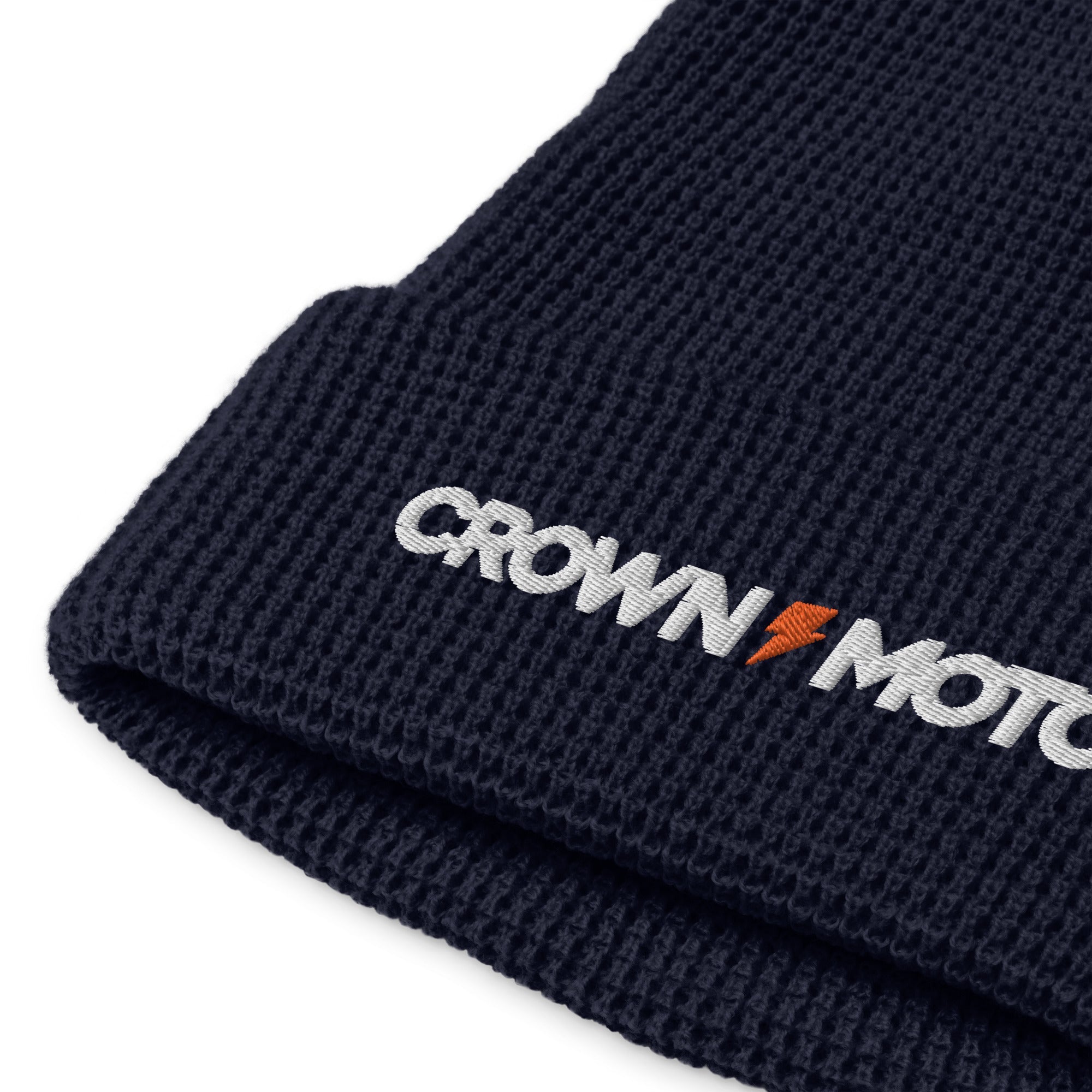 Crown Moto Waffle Beanie