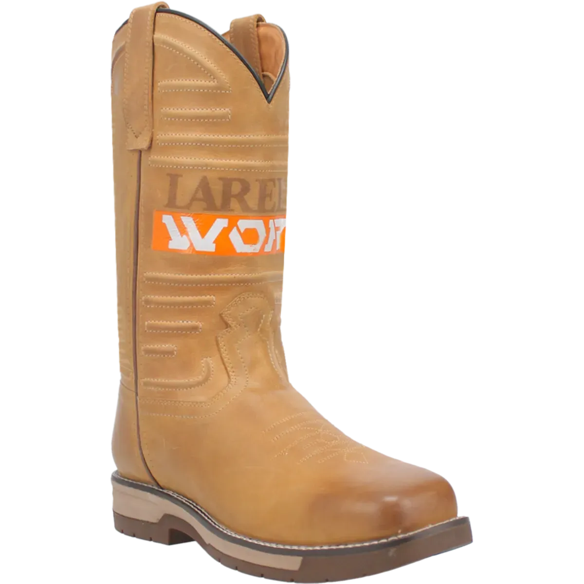 Laredo Workhorse (Broad Square Toe) - Men's Leather Cowboy Work Boot