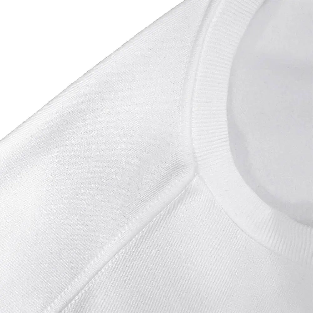 White Number 15 Graphic Crew Neck Sweatshirt